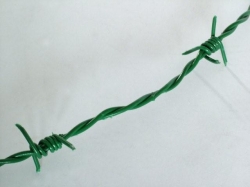 Ostnatý drát PVC zelený, 100 m