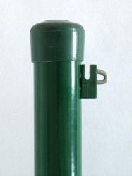 Sloupek plotový 175 cm, 38 mm, pozinkovaný + PVC zelený